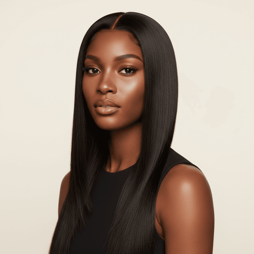 Cheveux droits